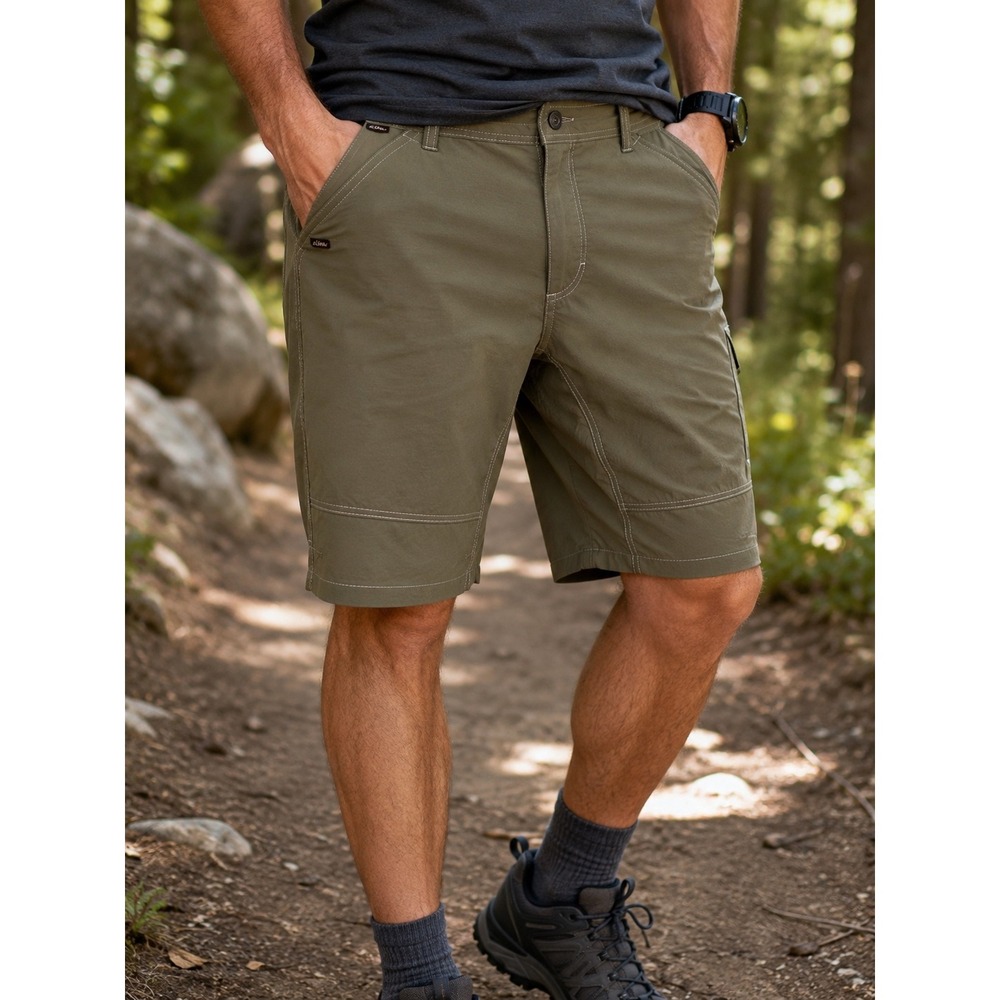 KÜHL Renegade Hiking Shorts Olive Nylon Stretch Outdoor Trail Utility 40